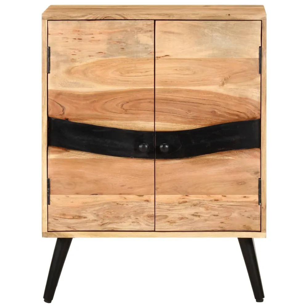 Credenza 57x34x75 cm Legno Massello di Acacia
