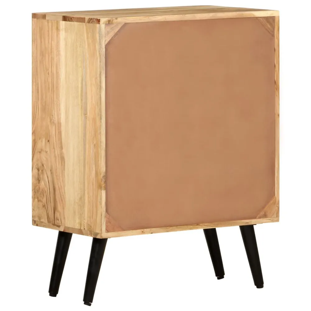 Credenza 57x34x75 cm Legno Massello di Acacia