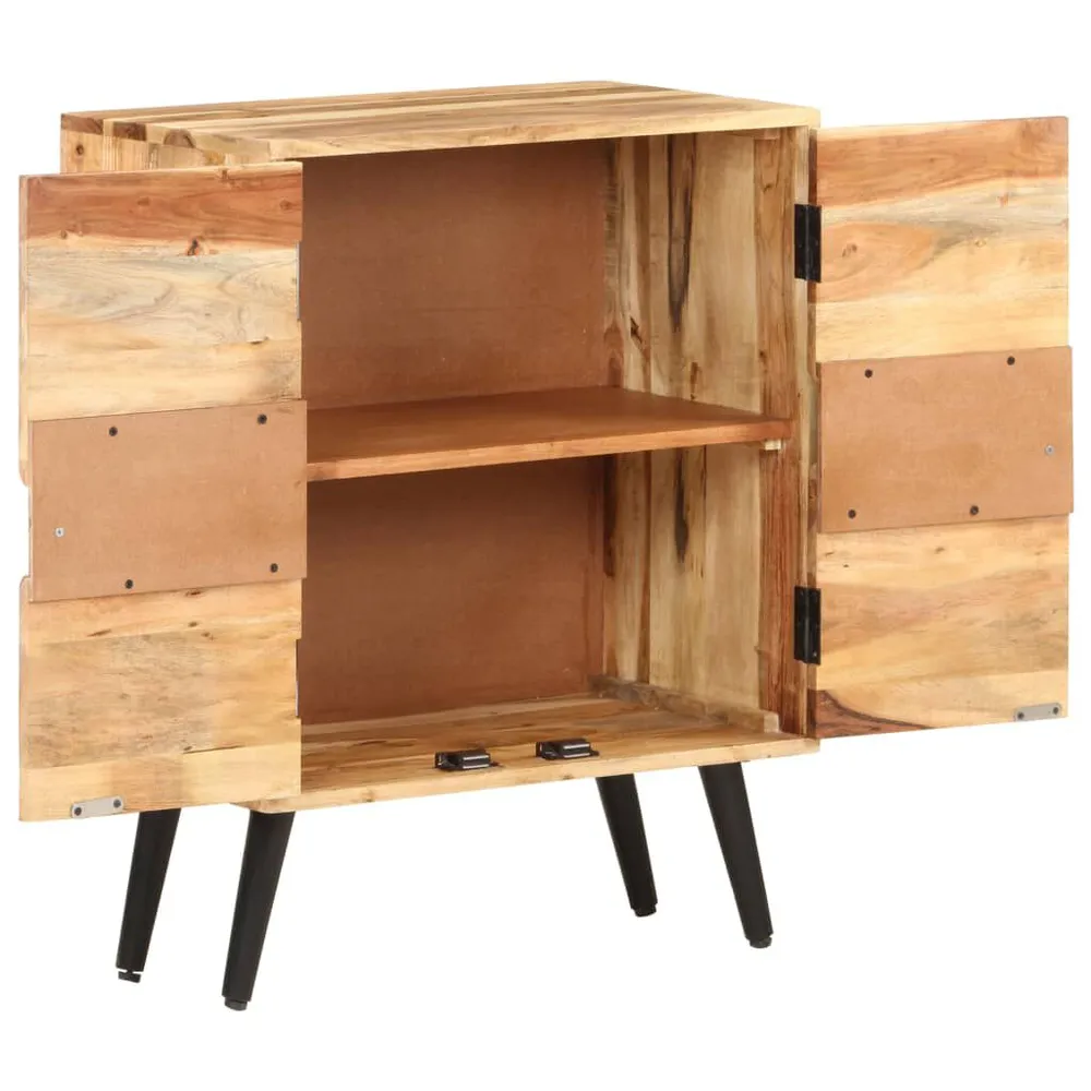 Credenza 57x34x75 cm Legno Massello di Acacia