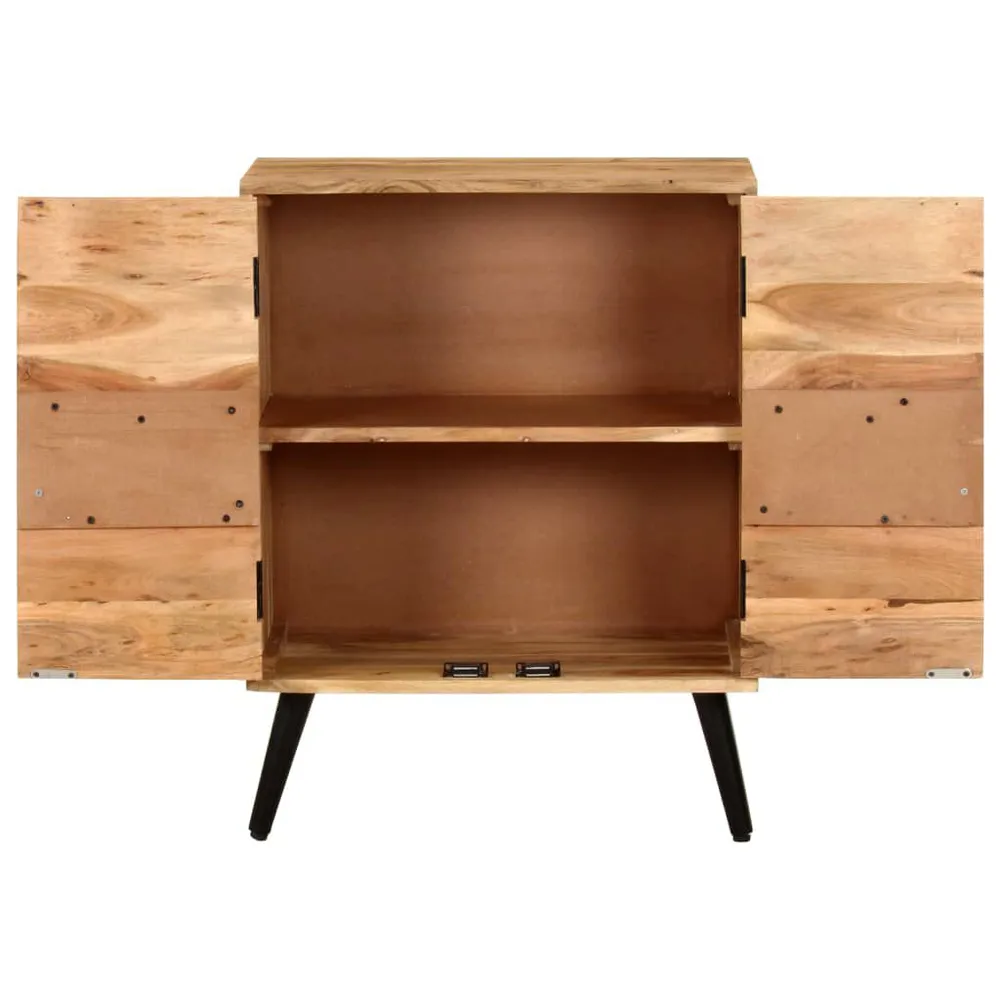 Credenza 57x34x75 cm Legno Massello di Acacia