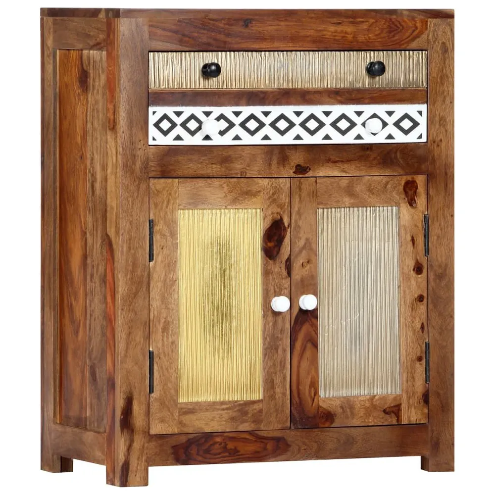 Credenza 60x30x75 cm Legno Massello di Sheesham Facile Montaggio