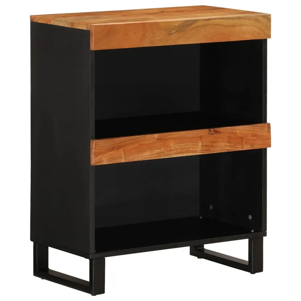 Credenza 60x33x75 cm Legno Massello di Acacia