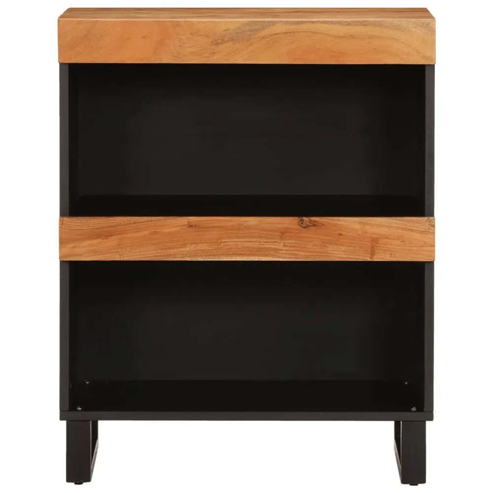 Credenza 60x33x75 cm Legno Massello di Acacia
