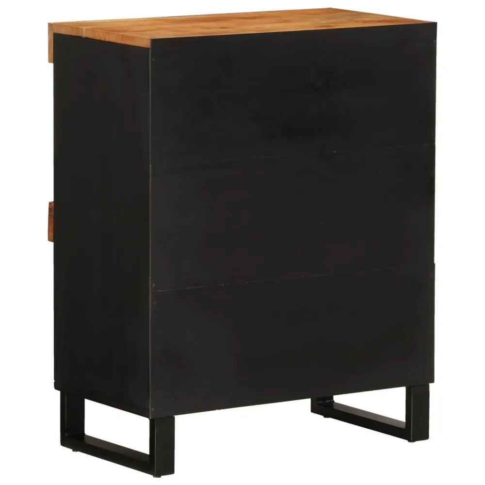 Credenza 60x33x75 cm Legno Massello di Acacia