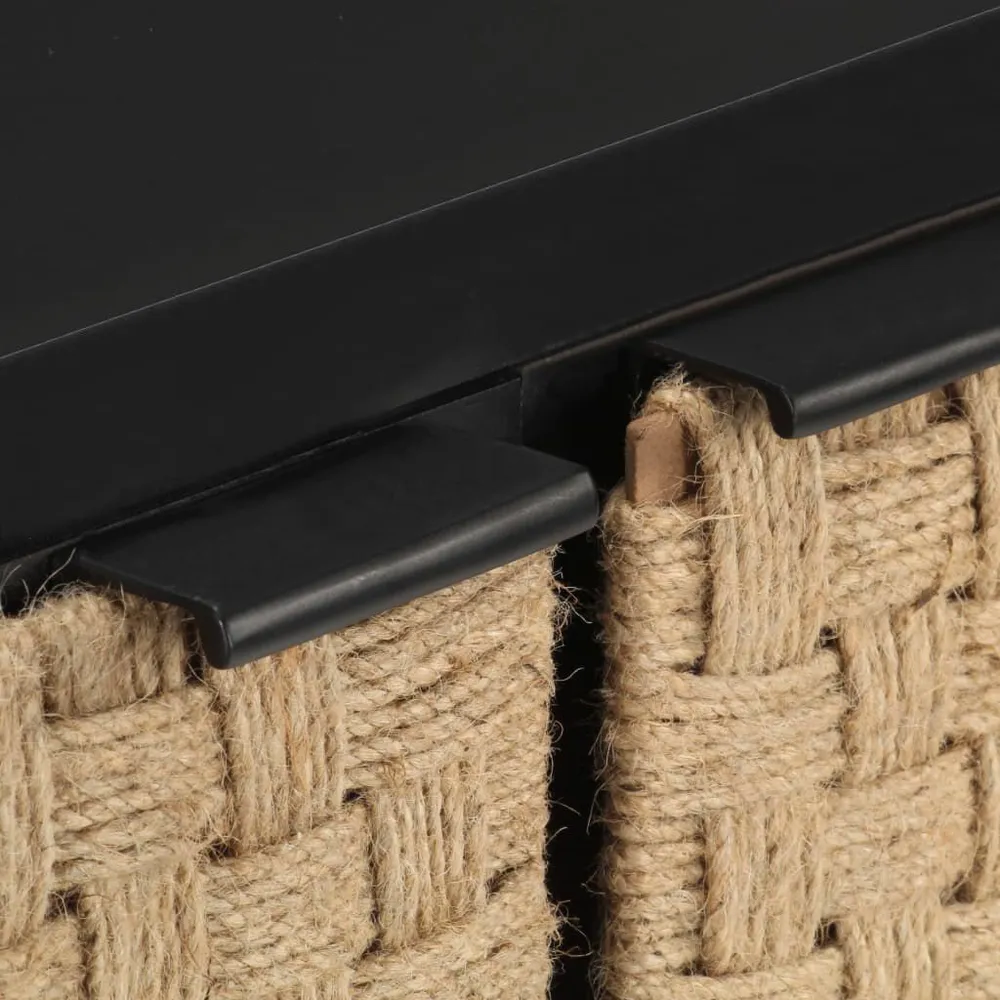 Credenza 60x35x70 cm Legno Massello di Mango con Piano Marmo Sintetico