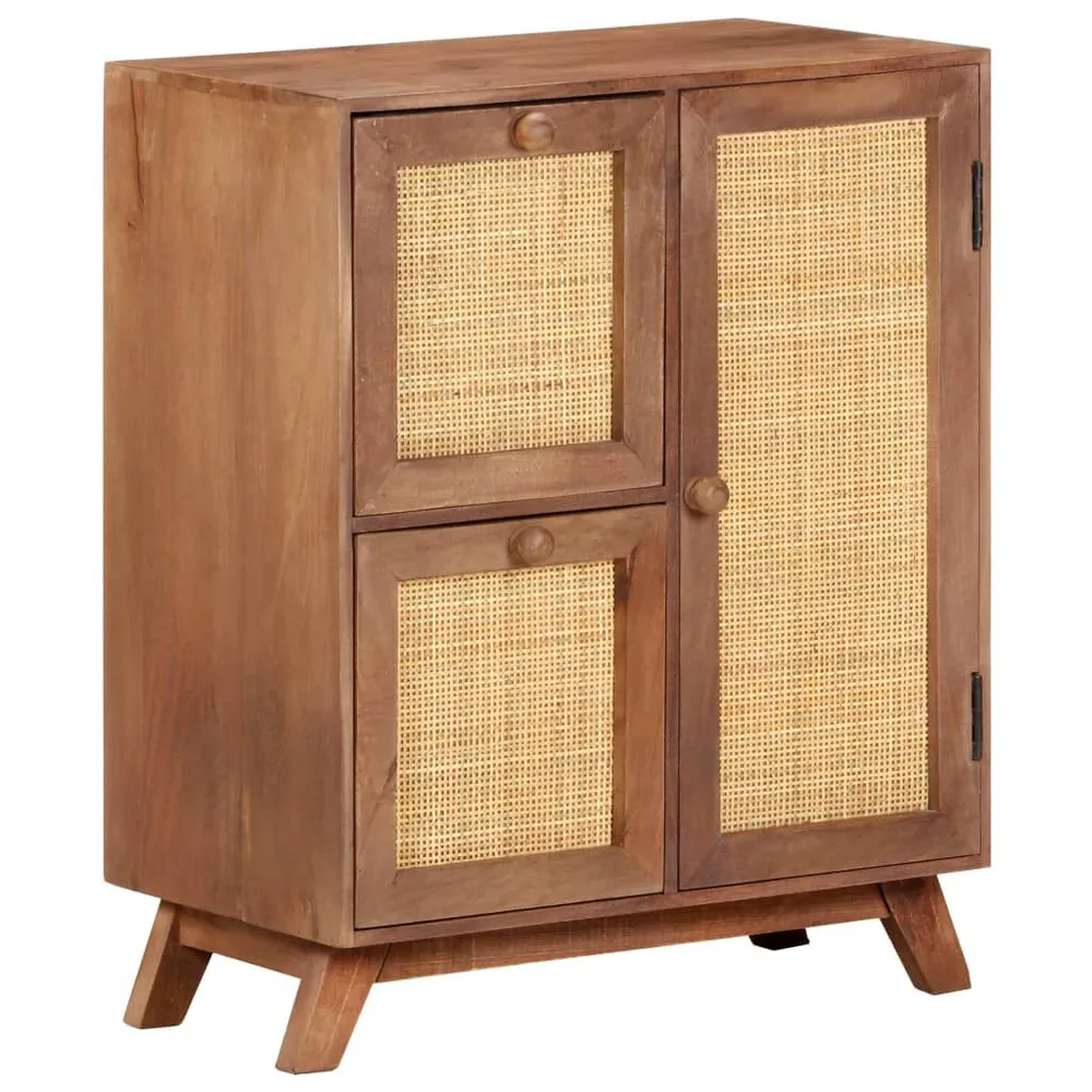 Credenza 60x35x75 cm Legno Massello di Mango - Consegna e Montaggio Inclusi