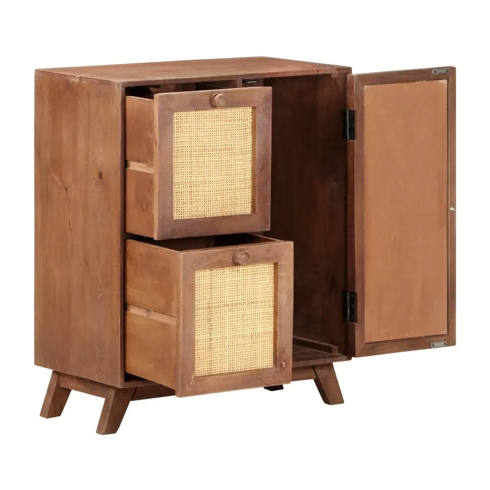 Credenza 60x35x75 cm Legno Massello di Mango - Consegna e Montaggio Inclusi