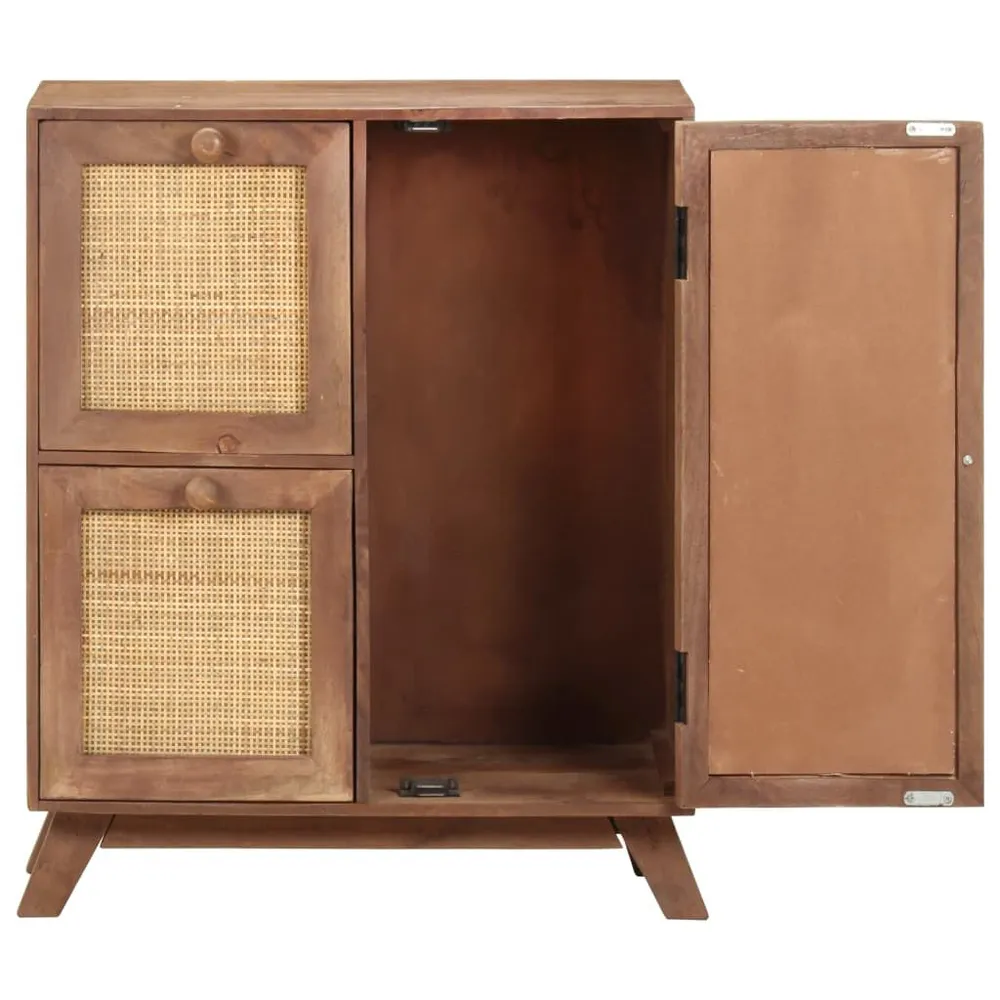 Credenza 60x35x75 cm Legno Massello di Mango - Consegna e Montaggio Inclusi
