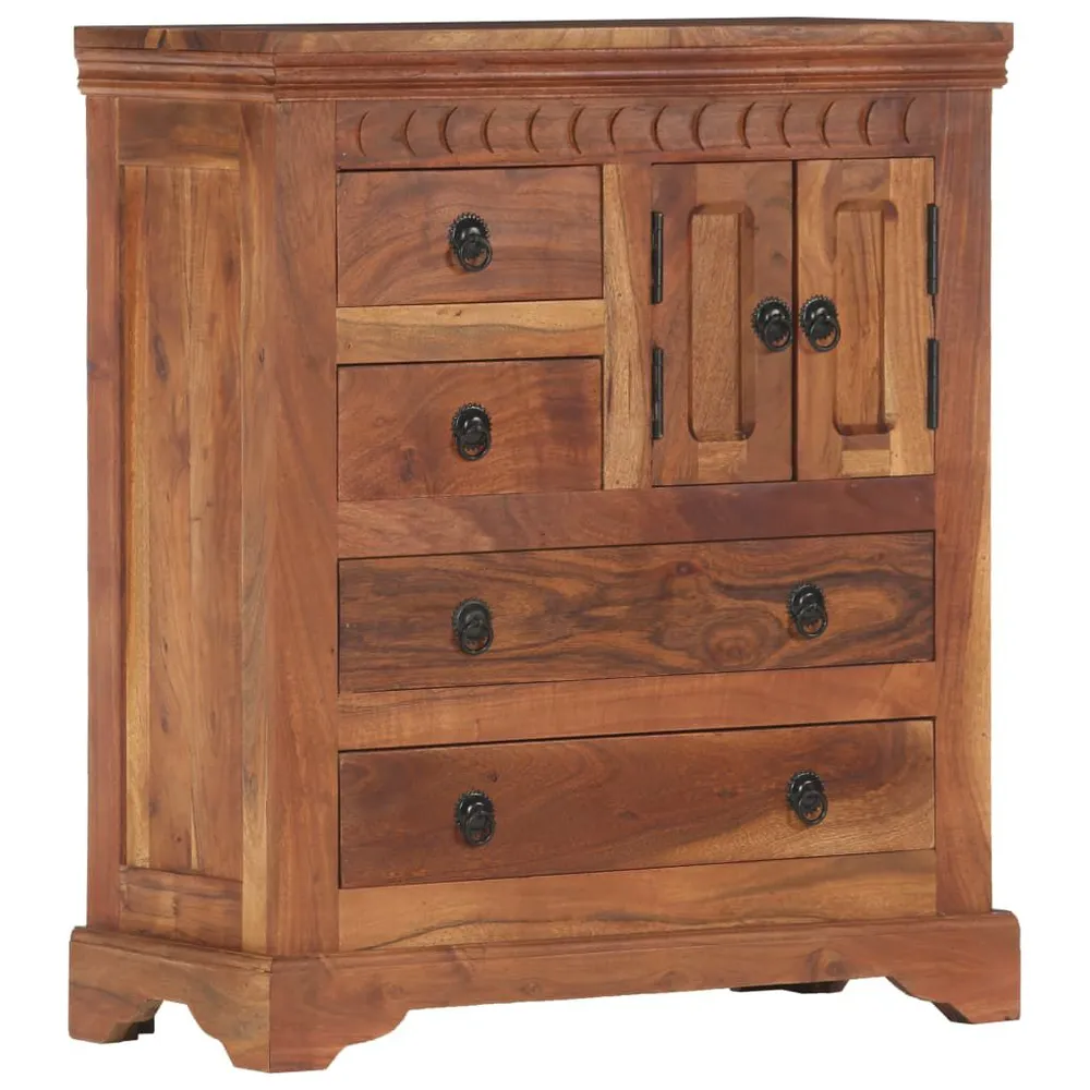 Credenza 62x30x75 cm Legno Massello di Acacia