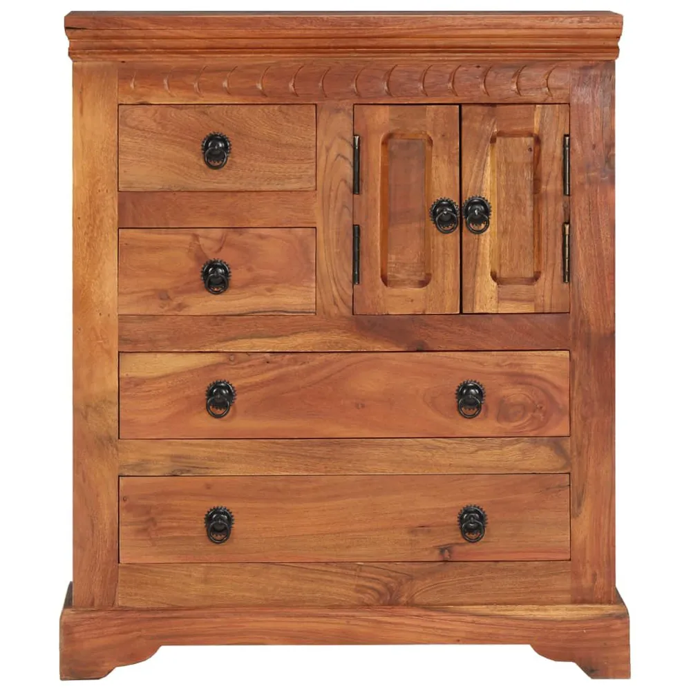 Credenza 62x30x75 cm Legno Massello di Acacia