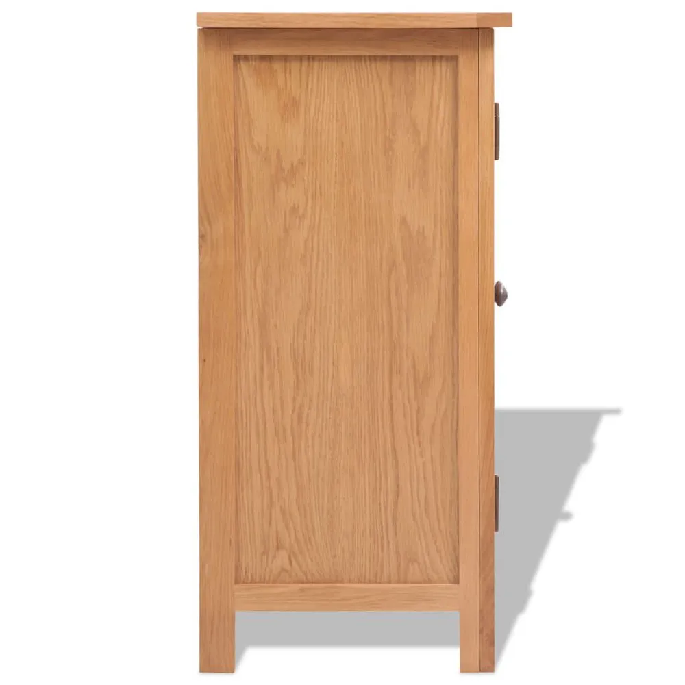 Credenza 70x35x75 cm Legno Massello di Rovere