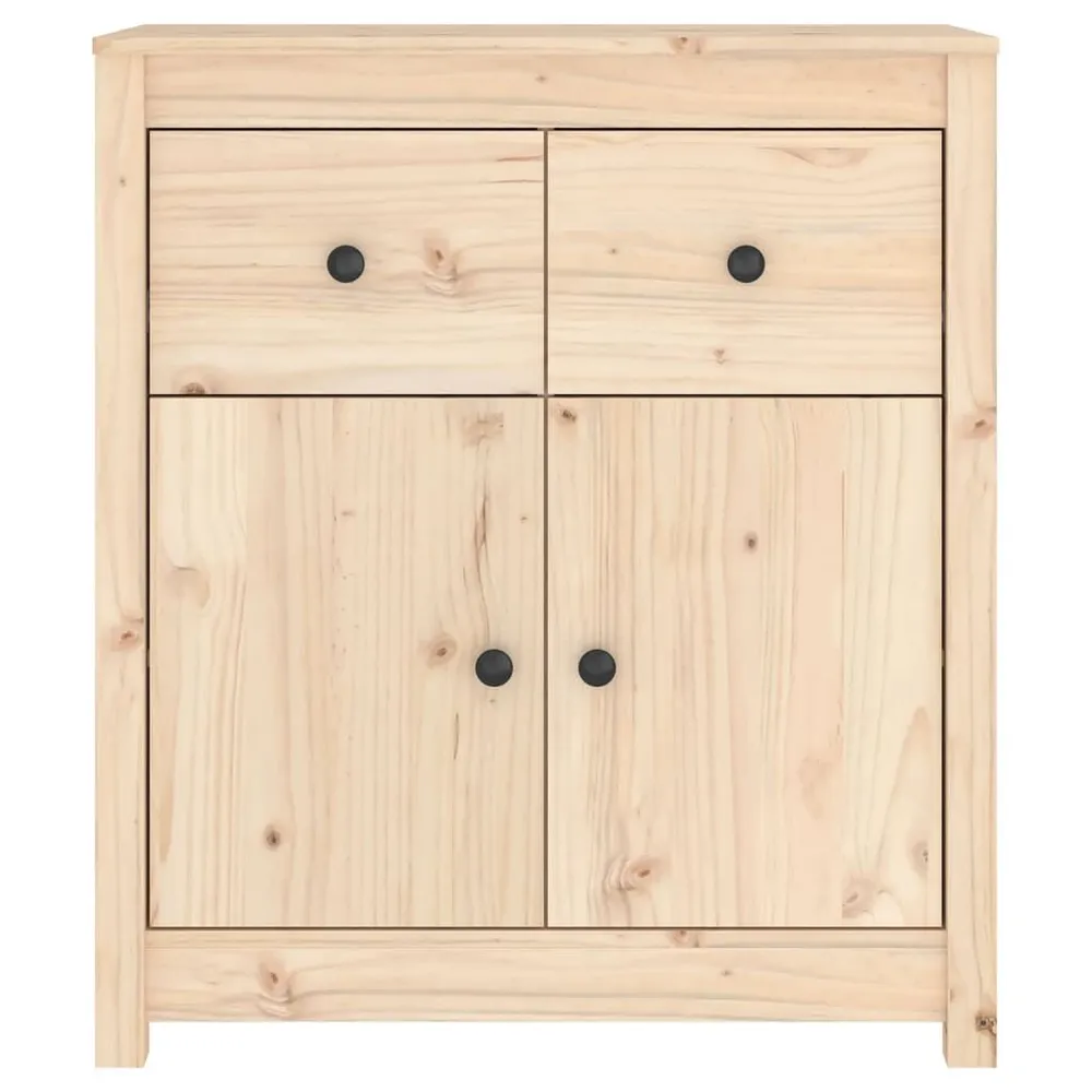 Credenza 70x35x80 cm Legno Massello di Pino