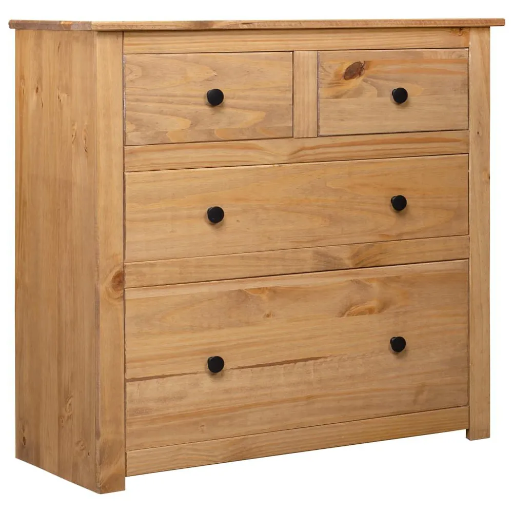 Credenza 80x40x83 cm Legno Massello di Pino Panama Range