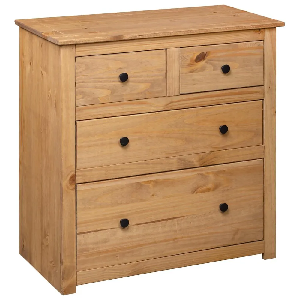 Credenza 80x40x83 cm Legno Massello di Pino Panama Range
