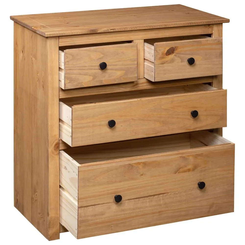 Credenza 80x40x83 cm Legno Massello di Pino Panama Range
