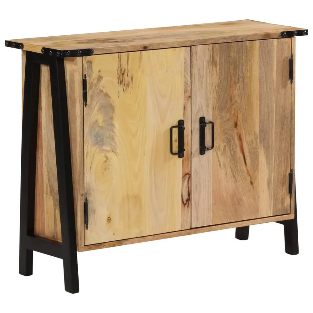 Credenza 88x30x69 cm Legno Massello di Mango