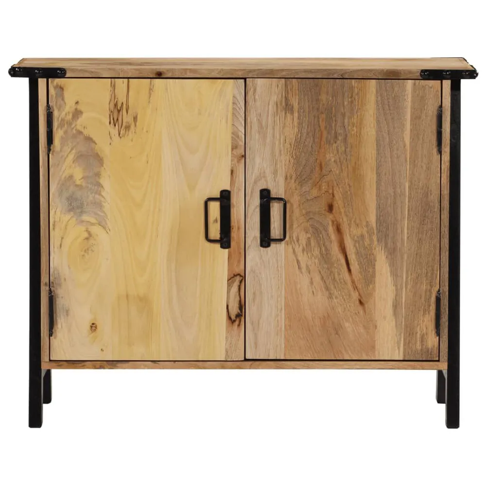 Credenza 88x30x69 cm Legno Massello di Mango