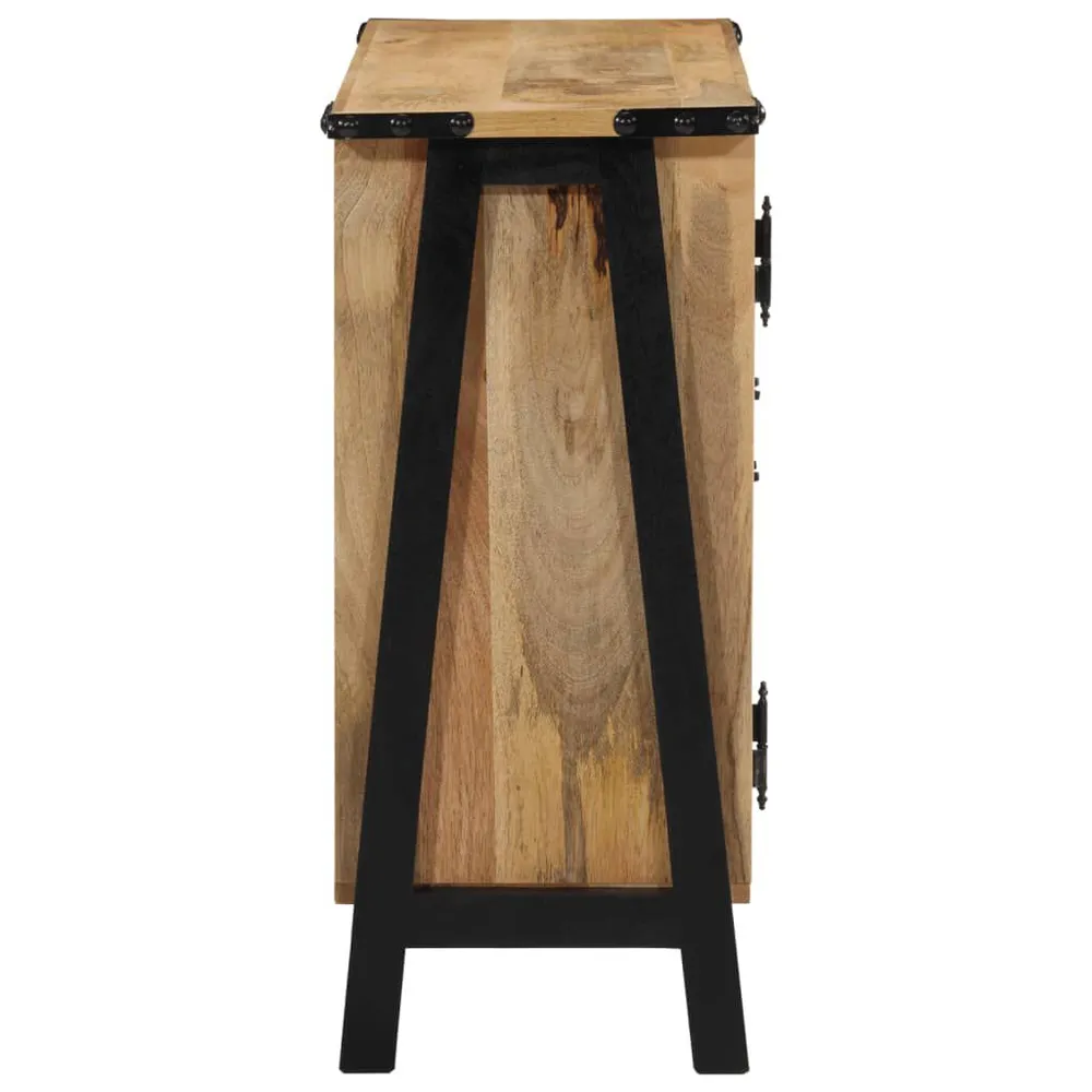 Credenza 88x30x69 cm Legno Massello di Mango