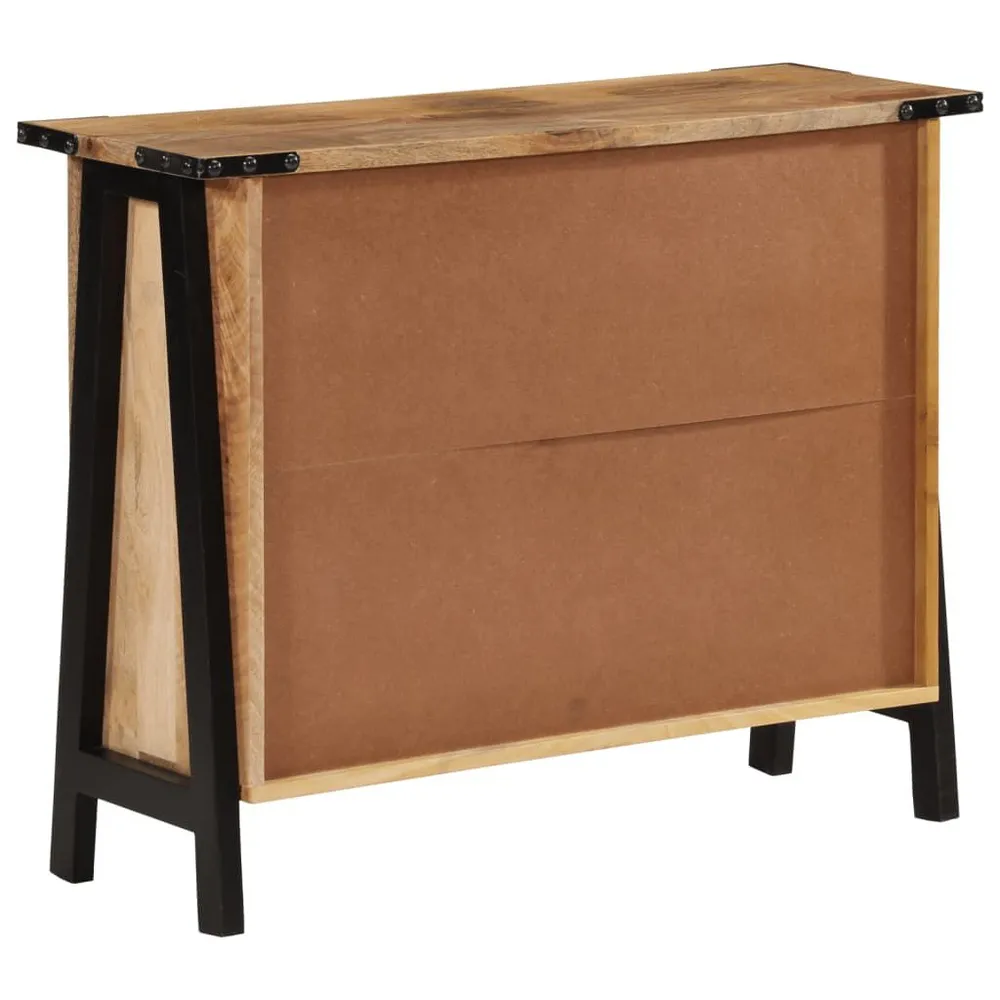 Credenza 88x30x69 cm Legno Massello di Mango