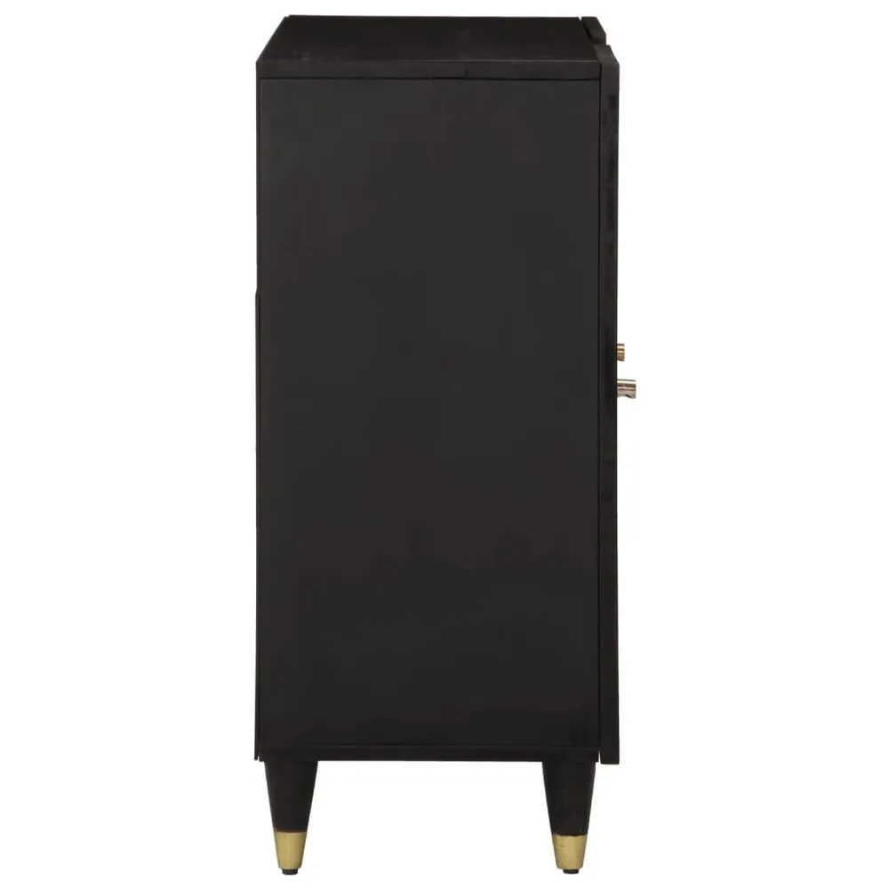 Credenza 90x33x75 cm Legno Massello di Mango Facile Montaggio