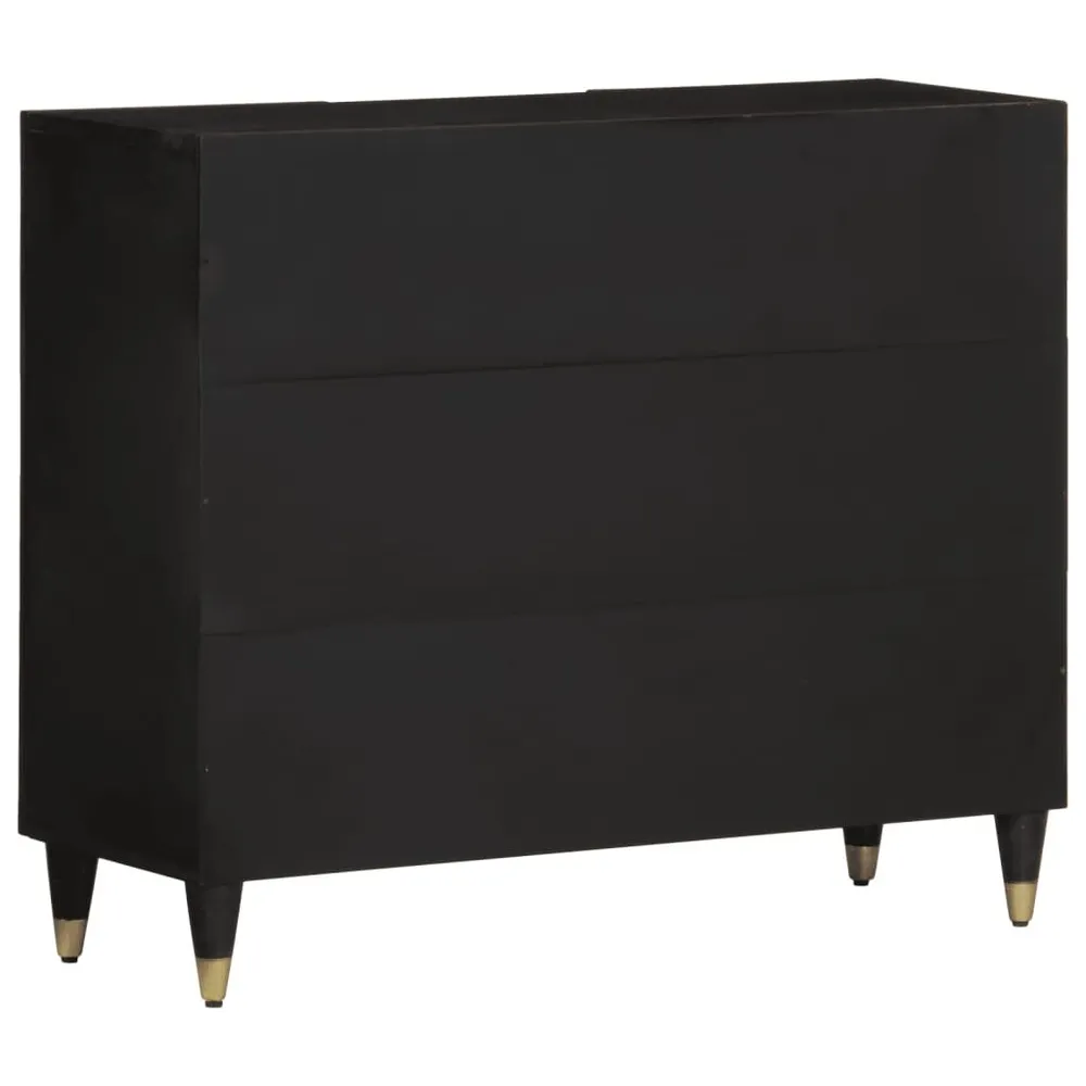 Credenza 90x33x75 cm Legno Massello di Mango Facile Montaggio