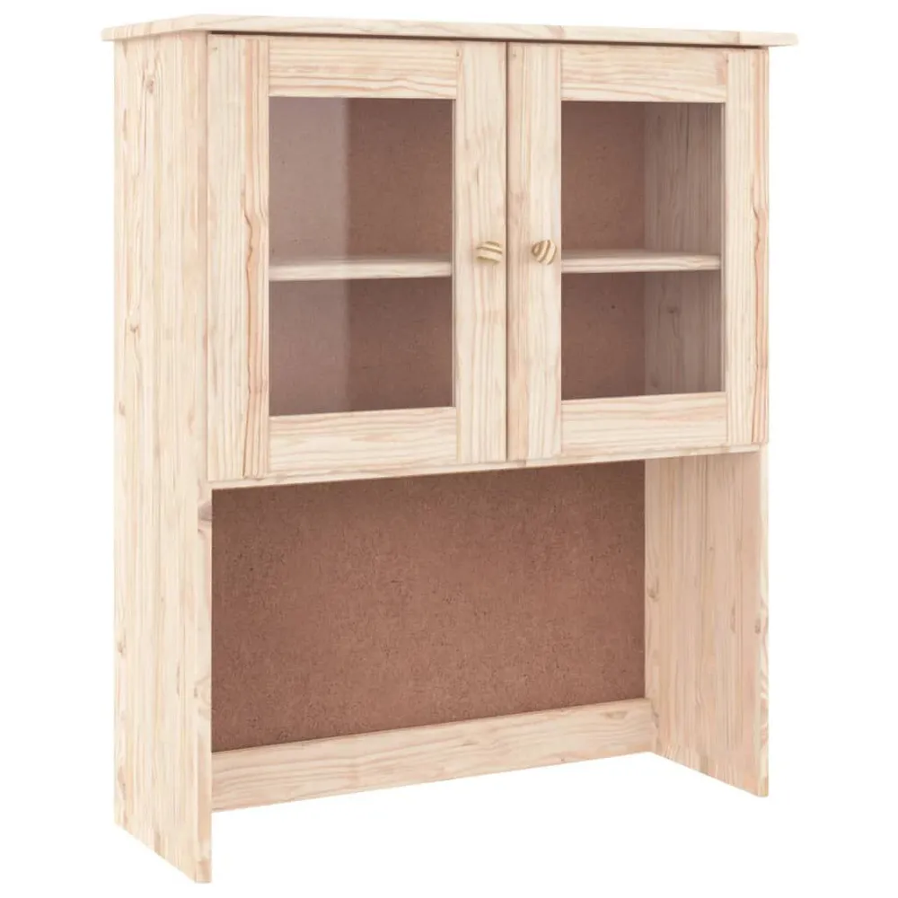 Credenza ALTA 77x35x188 cm Legno Massello di Pino