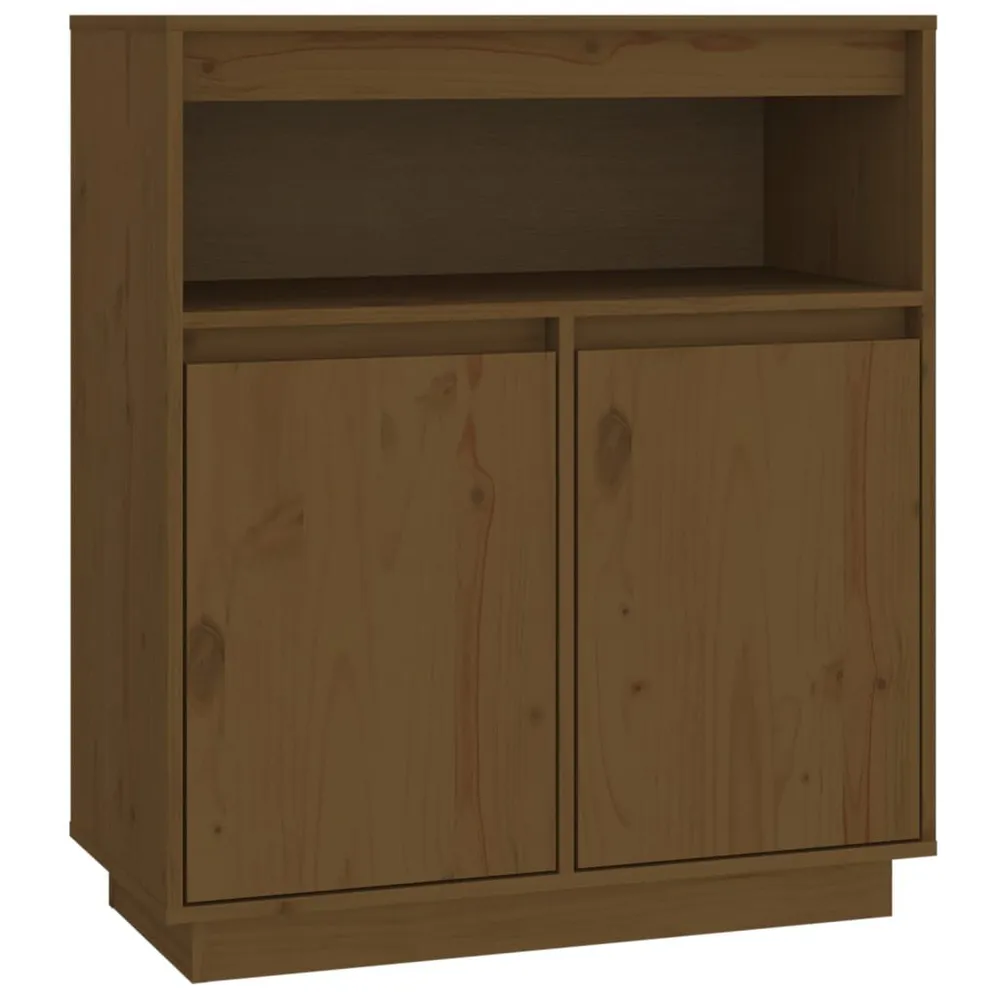 Credenza ambra 70x34x80 cm Legno Massello di Pino