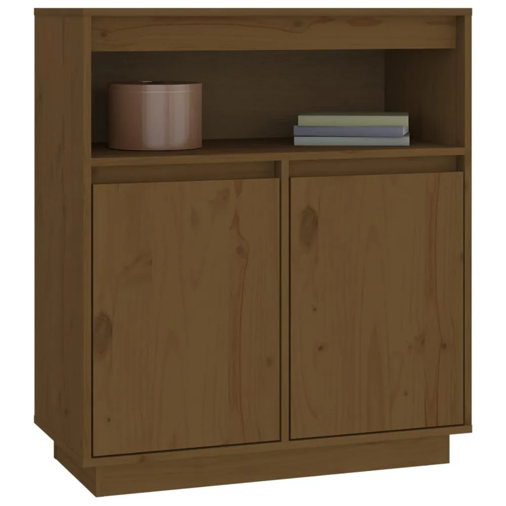 Credenza ambra 70x34x80 cm Legno Massello di Pino