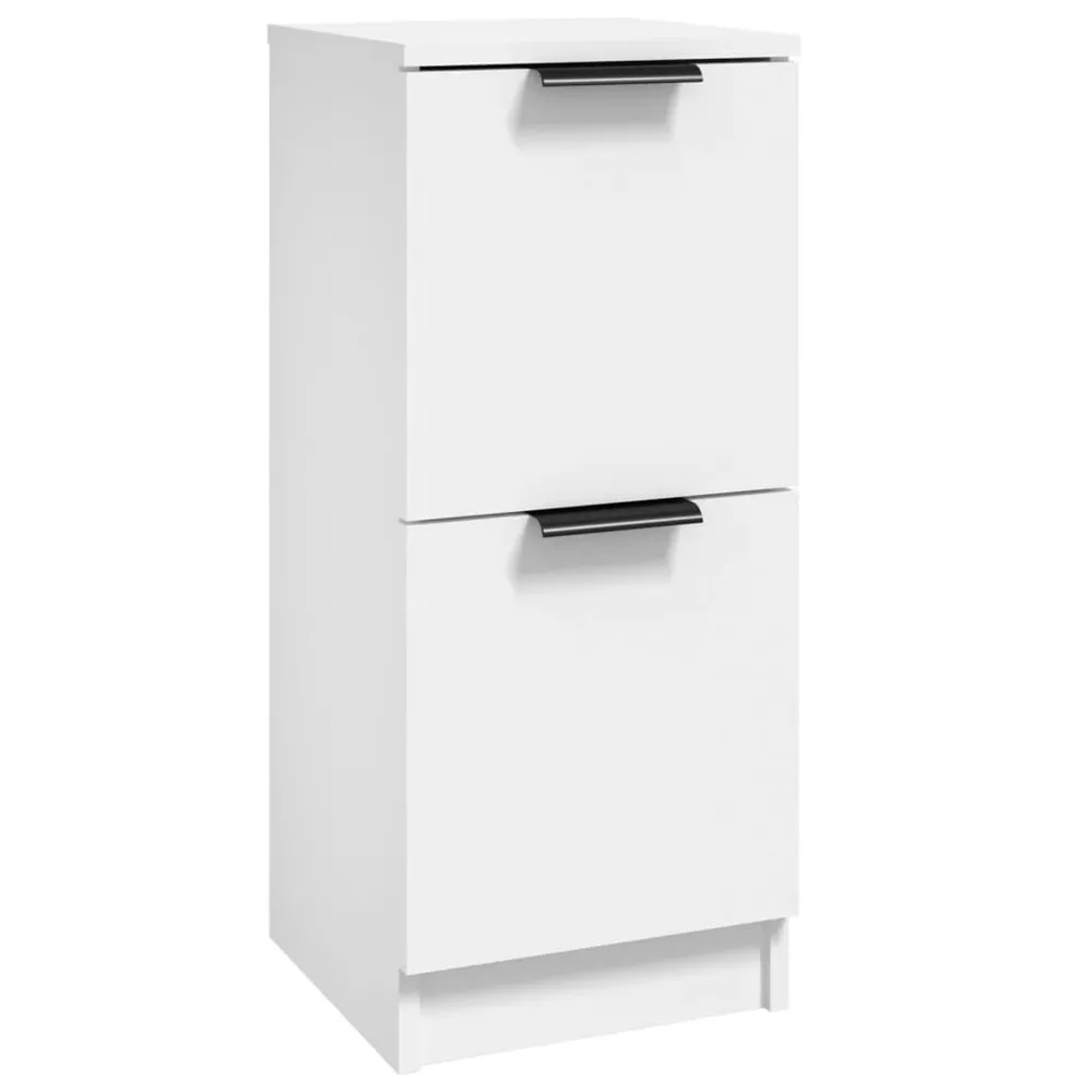 Credenza Bianca 30x30x70 cm Legno Multistrato