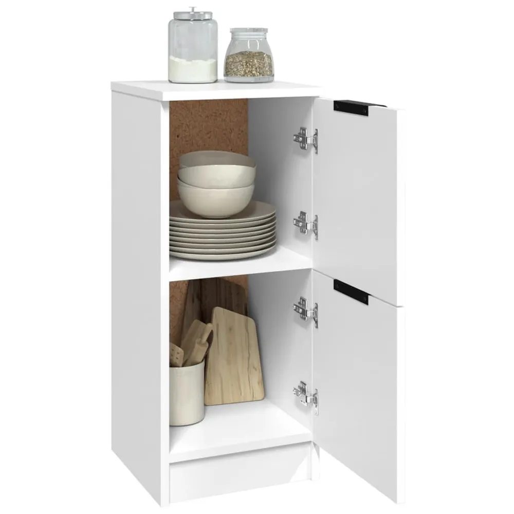Credenza Bianca 30x30x70 cm Legno Multistrato