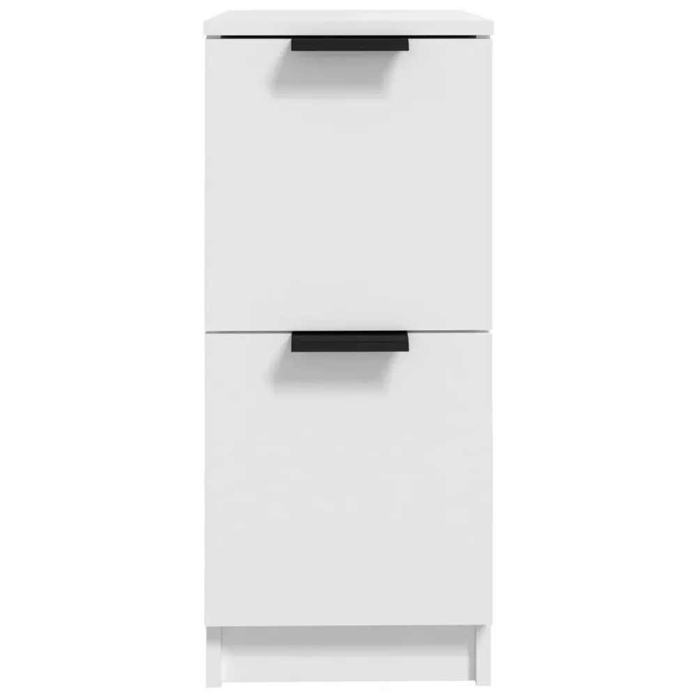 Credenza Bianca 30x30x70 cm Legno Multistrato