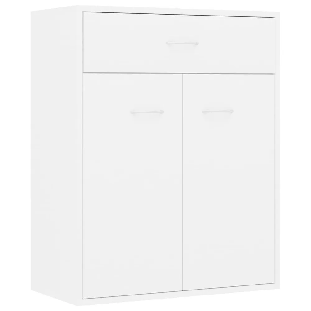 Credenza Bianca 60x30x75 cm Legno Multistrato