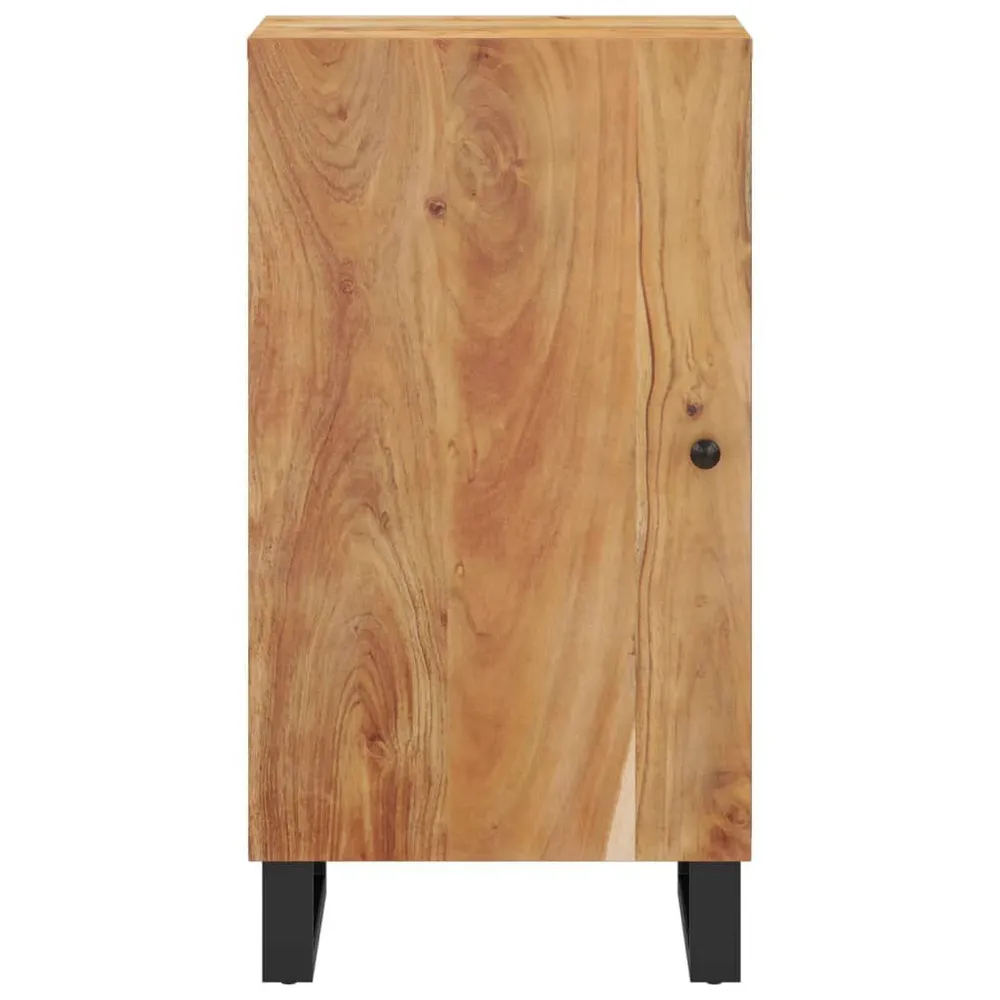 Credenza con Anta 40x31x75 cm Legno Massello di Acacia