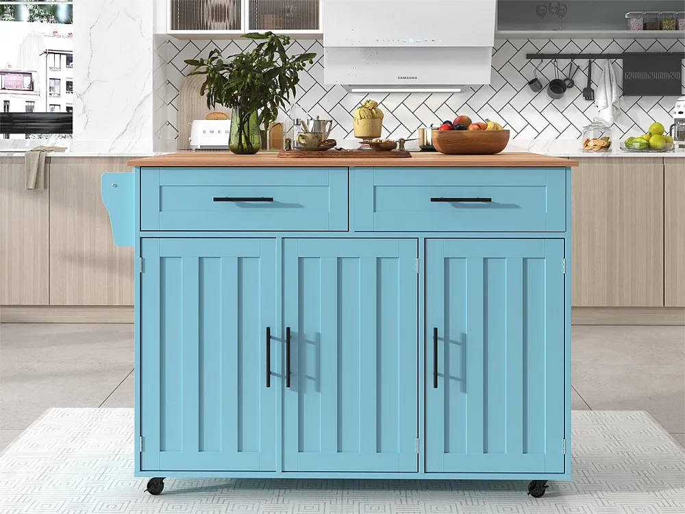 Credenza con 3 ante e 2 cassetti - pannello allungabile con venature del legno massiccio - 5 ruote / gambe legno massiccio...