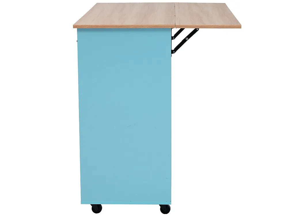 Credenza con 3 ante e 2 cassetti - pannello allungabile con venature del legno massiccio - 5 ruote / gambe legno massiccio...