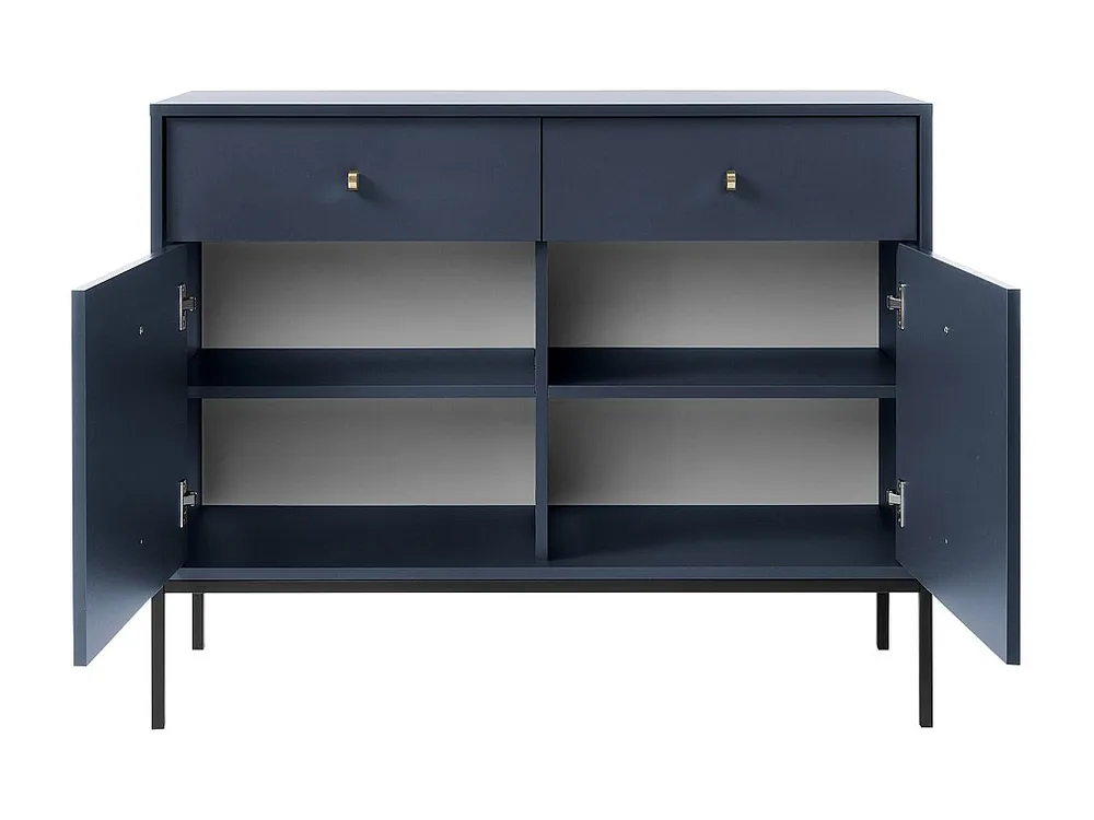 Credenza con 2 cassetti e 2 ante Blu notte BOGDAN Made Italy