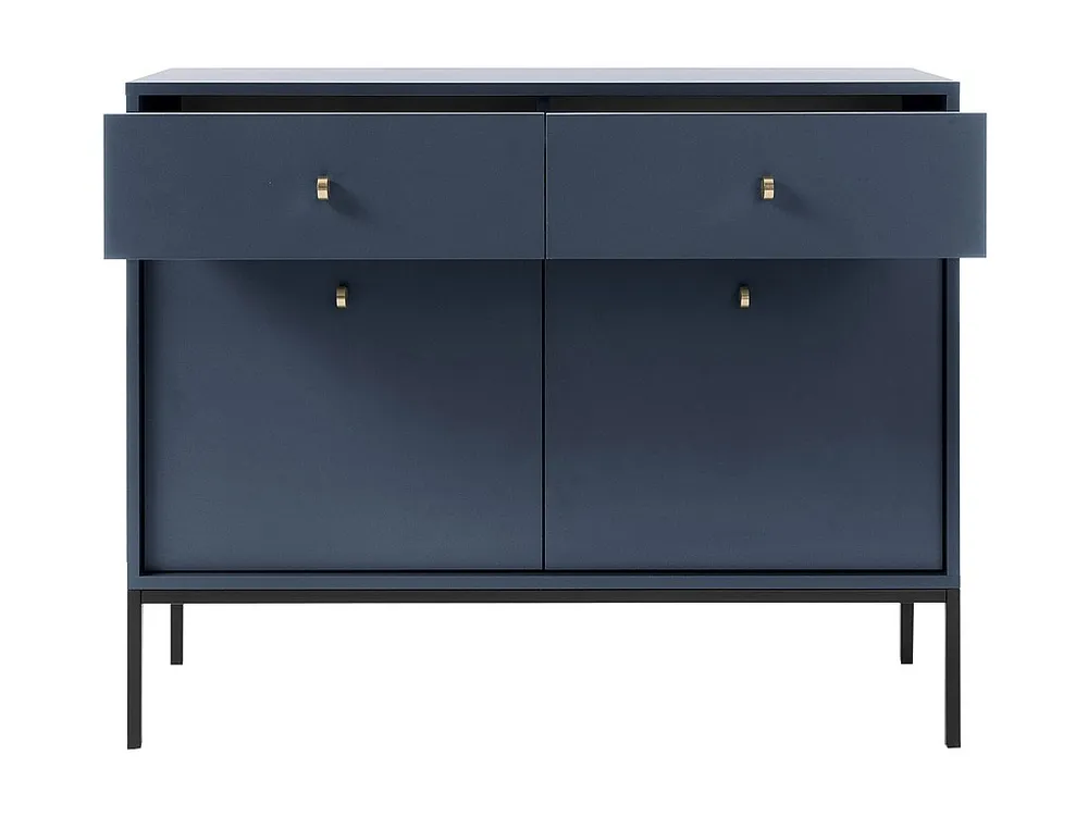 Credenza con 2 cassetti e 2 ante Blu notte BOGDAN Made Italy
