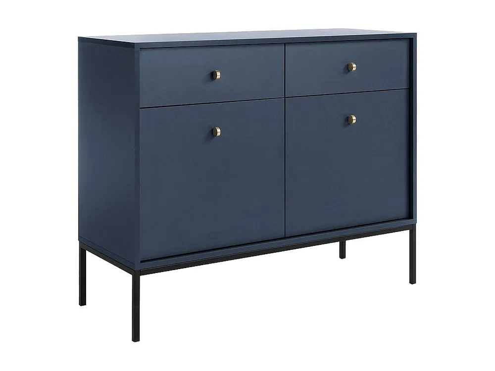 Credenza con 2 cassetti e 2 ante Blu notte BOGDAN Made Italy