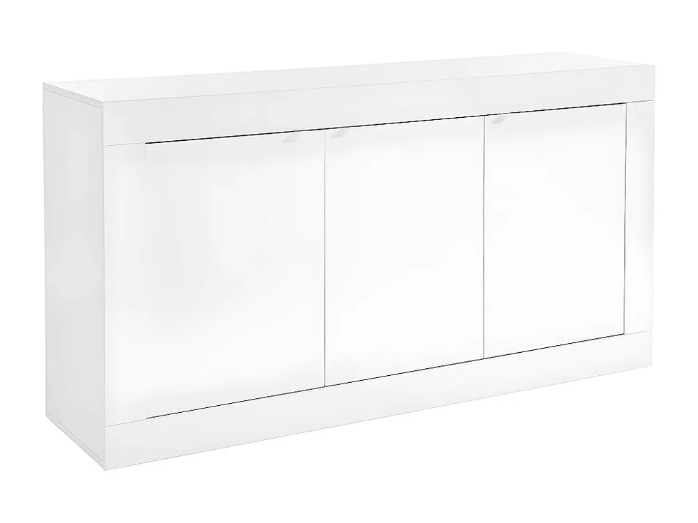 Credenza di design con 3 ante Bianco laccato COMETE Made Italy