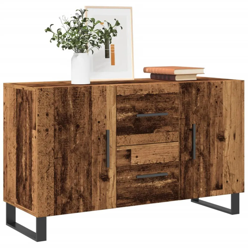 Credenza Legno Antico 100x36x60 cm Legno Multistrato