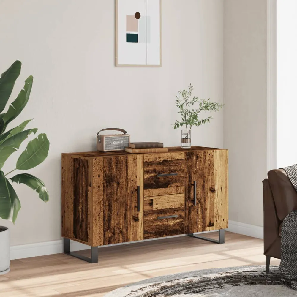 Credenza Legno Antico 100x36x60 cm Legno Multistrato