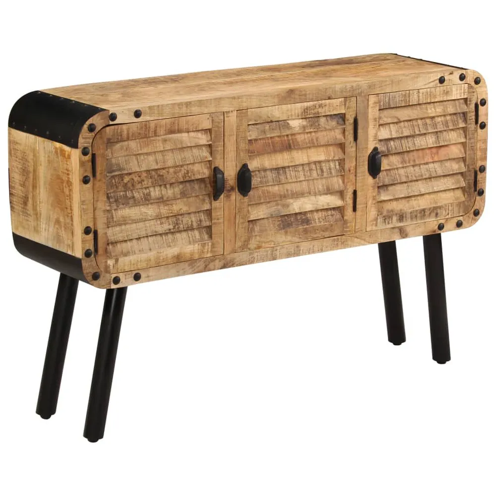 Credenza Legno Massello di Mango 120x30x76 cm Made Italy