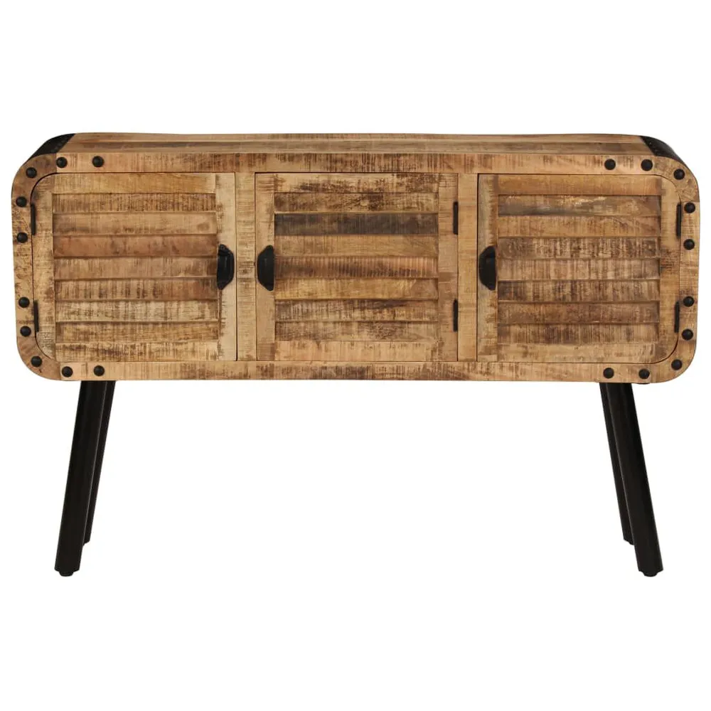 Credenza Legno Massello di Mango 120x30x76 cm Made Italy
