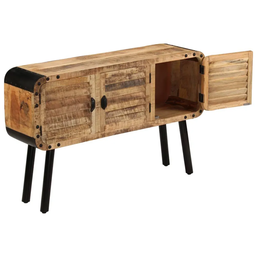 Credenza Legno Massello di Mango 120x30x76 cm Made Italy
