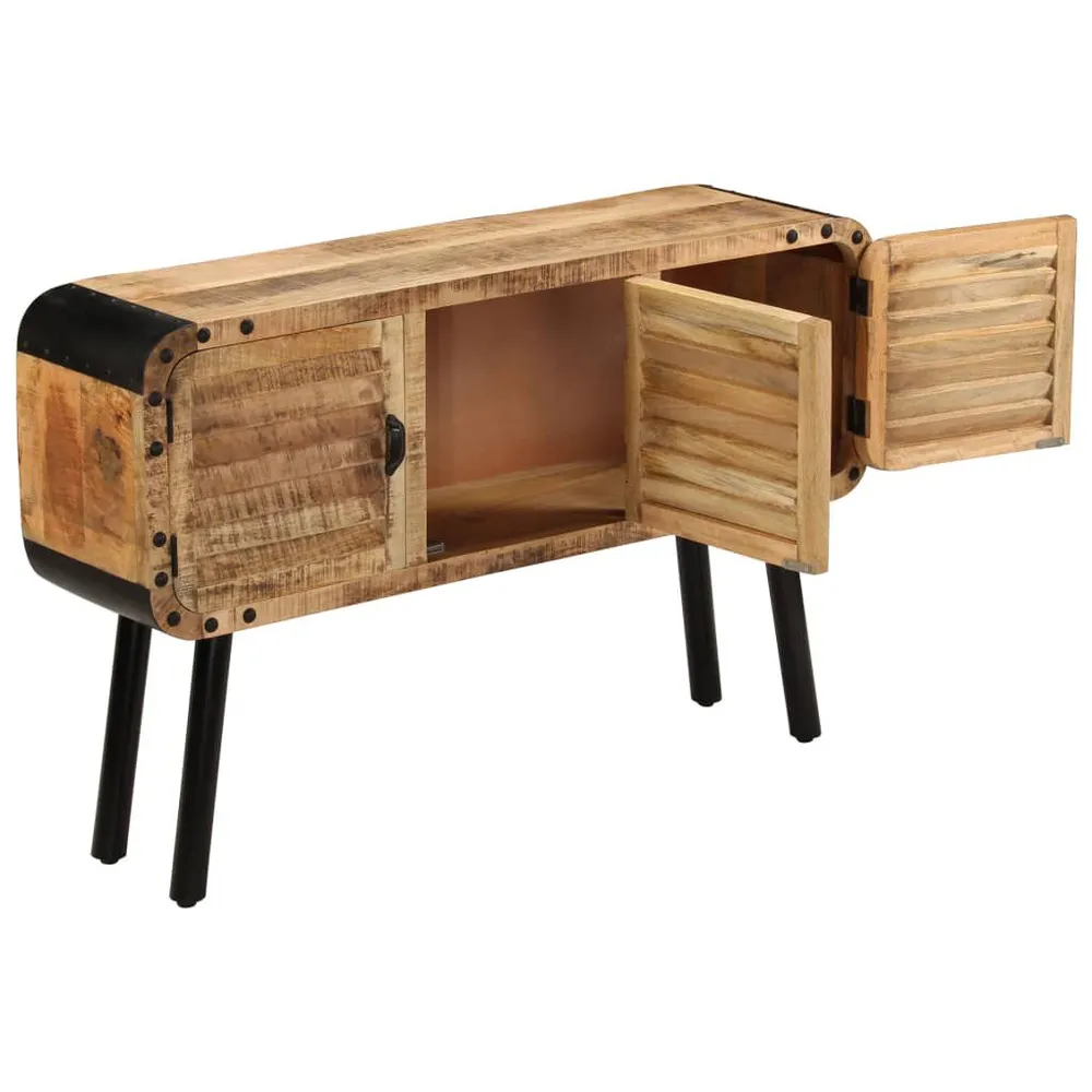 Credenza Legno Massello di Mango 120x30x76 cm Made Italy