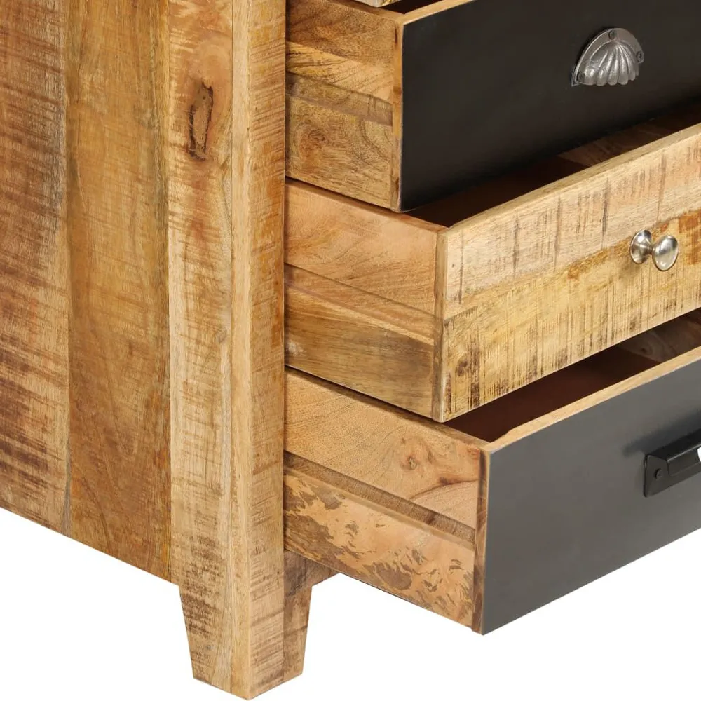 Credenza Legno Massello di Mango 160x40x80 cm per 6-8 Persone