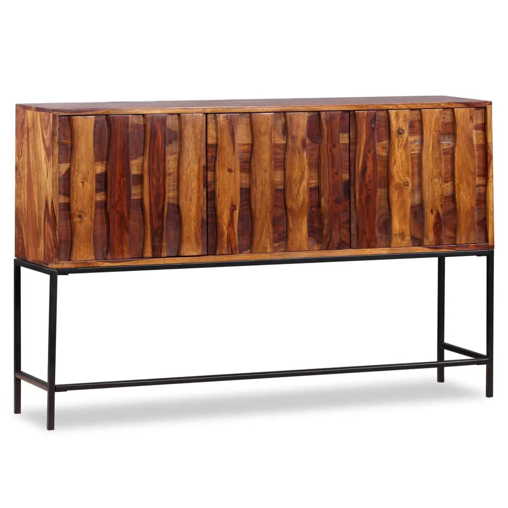 Credenza Legno Massello di Sheesham 120x30x80 cm