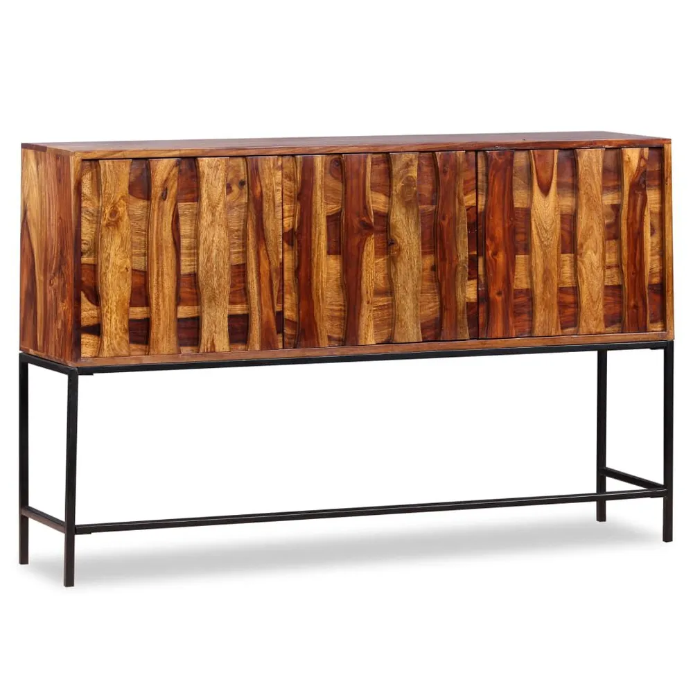 Credenza Legno Massello di Sheesham 120x30x80 cm