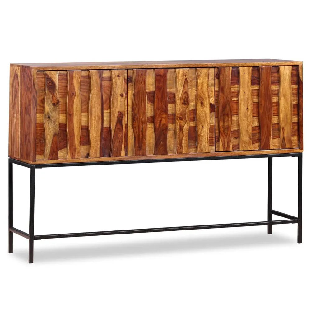 Credenza Legno Massello di Sheesham 120x30x80 cm