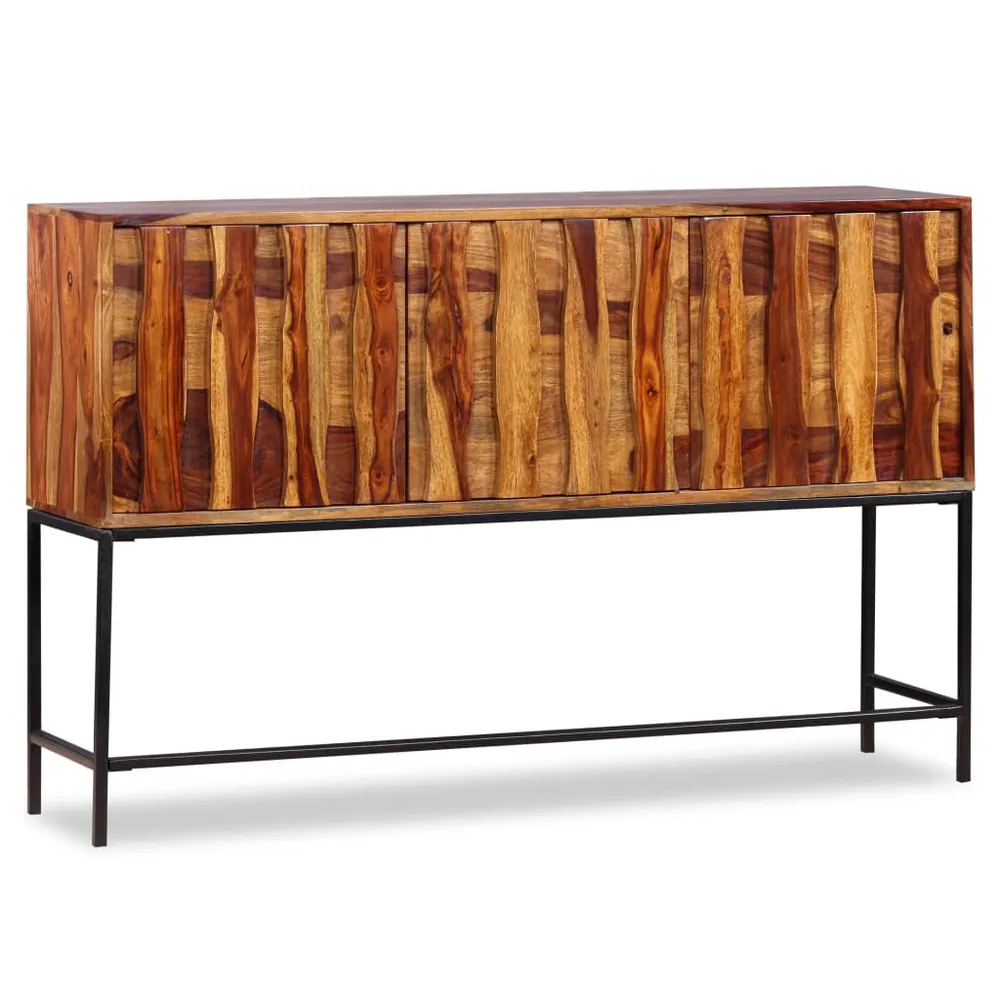 Credenza Legno Massello di Sheesham 120x30x80 cm